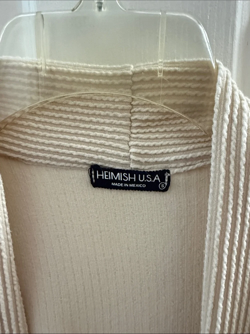 Lightweight Open-Front Cardigan - Cream